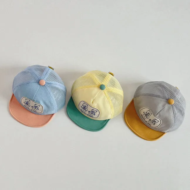 Baby Unisex Cartoon Embroidered Accessories Hats