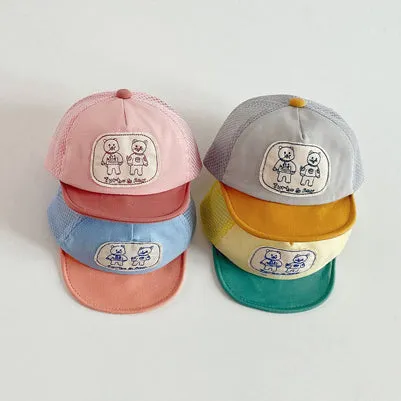 Baby Unisex Cartoon Embroidered Accessories Hats