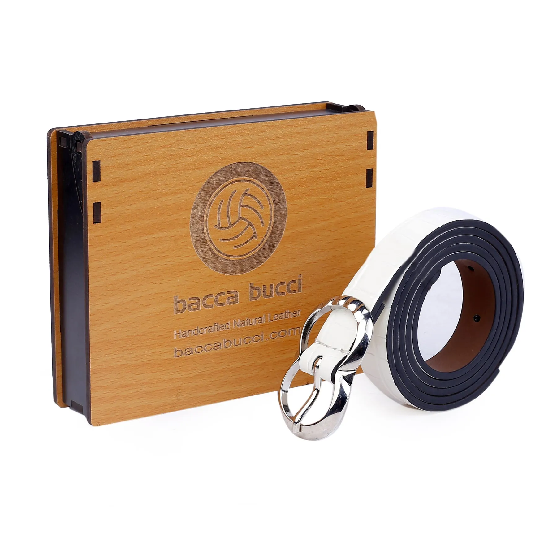 Bacca Bucci Women Leather Belts with Imported Nickle Free Buckle | Width : 20 MM | Croco Luster Belt