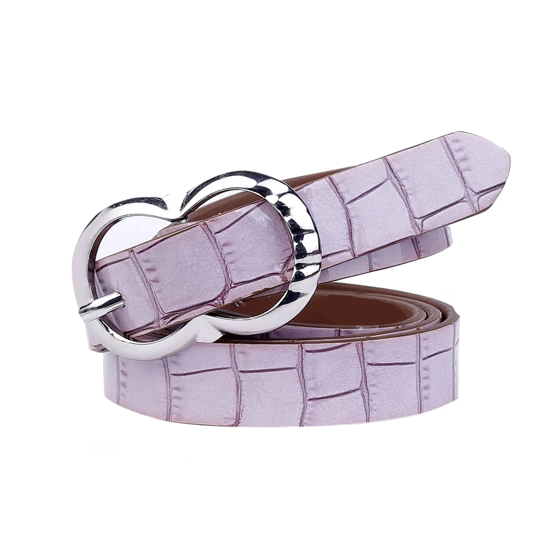 Bacca Bucci Women Leather Belts with Imported Nickle Free Buckle | Width : 20 MM | Croco Luster Belt