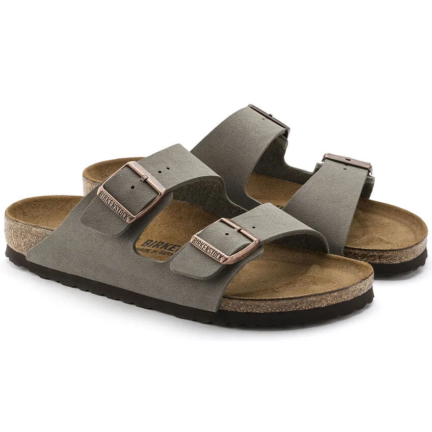 'Birkenstock' Women's Arizona Birkibuc Sandal - Stone