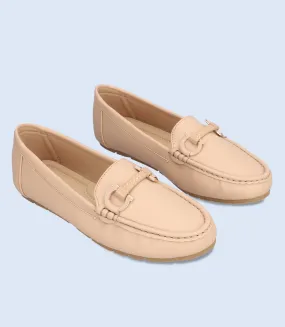 BW8465-IVORY-Women Comfort Moccasins