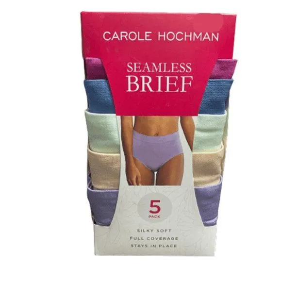 Carole Hochman Women's Seamless Brief 5-Pack