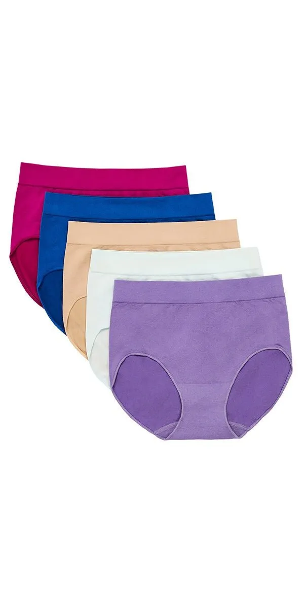 Carole Hochman Women's Seamless Brief 5-Pack