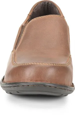 'Carolina' Women's BLVD Aluminum Toe ESD Slip On - Maseru Coffee Brown