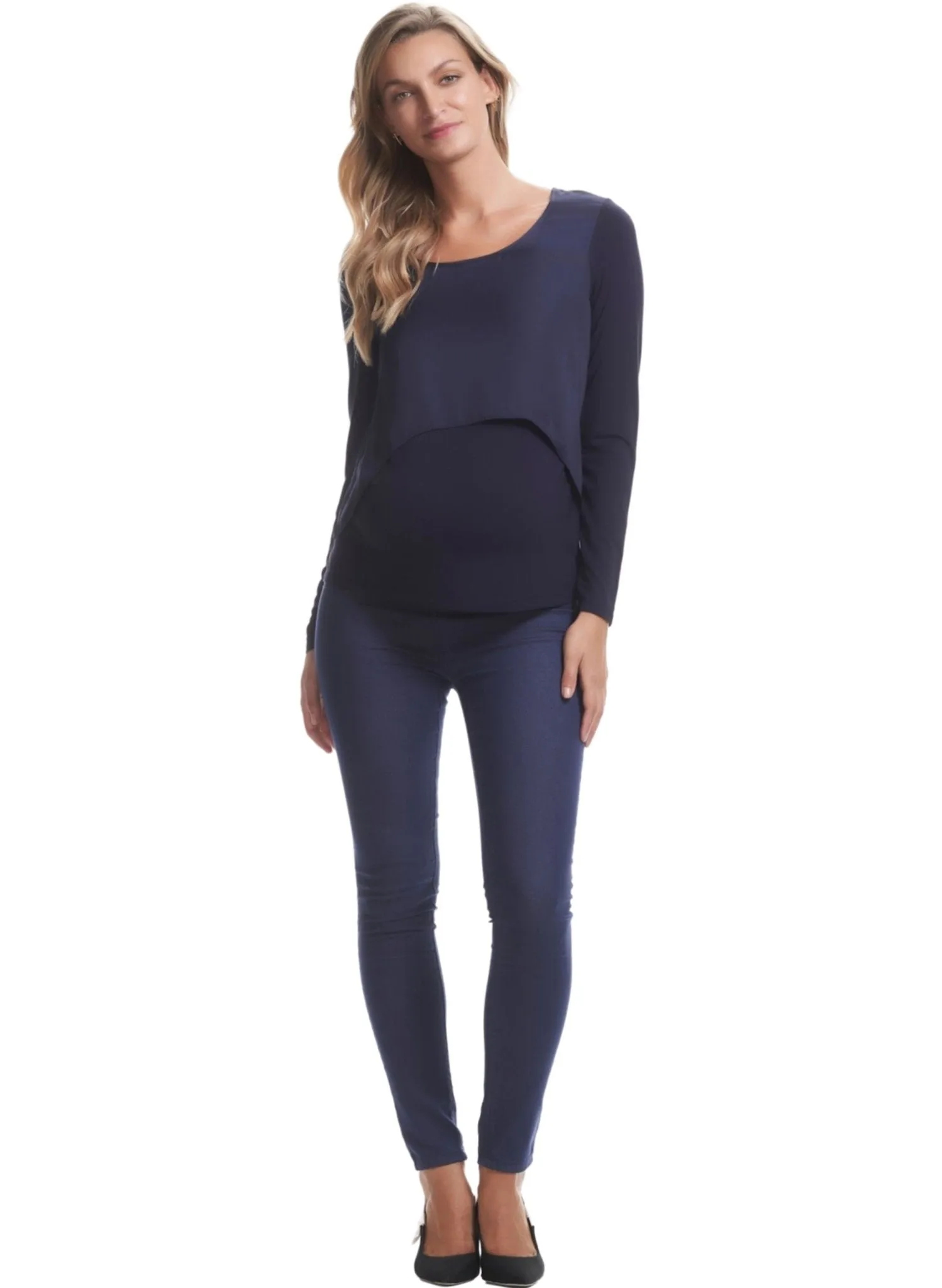 Coco Super Stretch Maternity Denim - Dark Denim