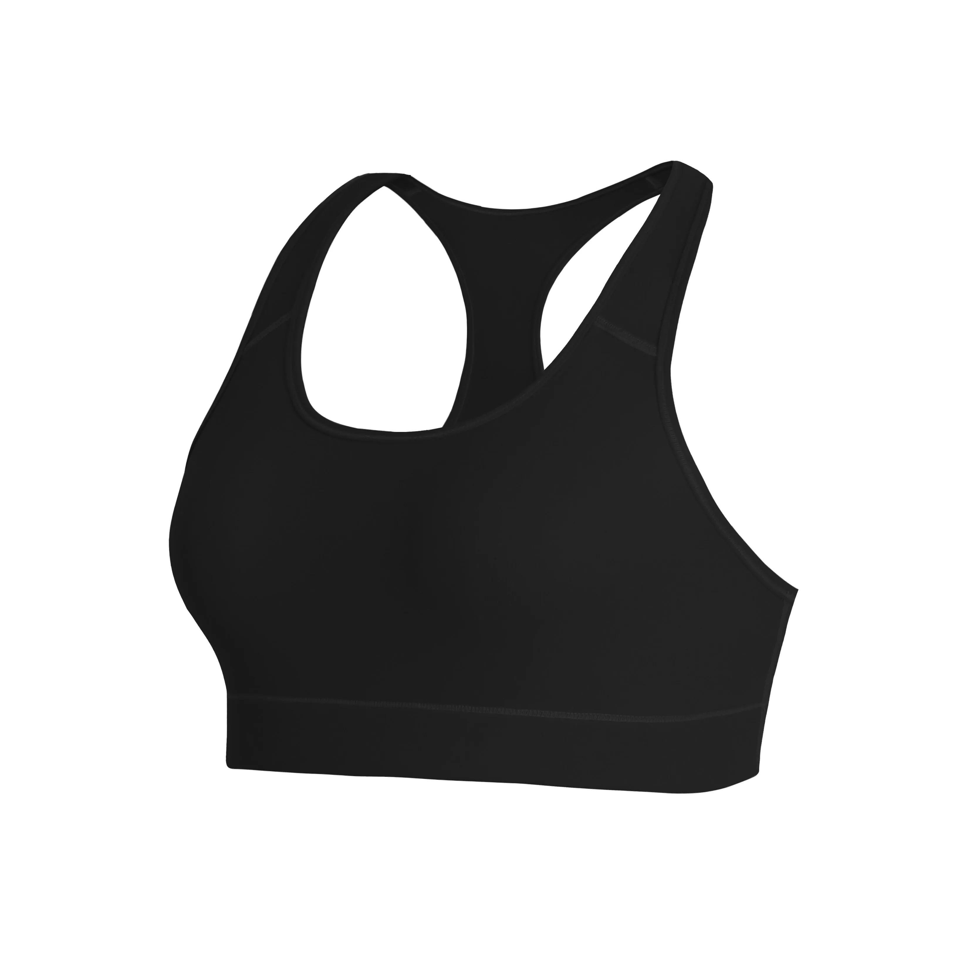 Compression Racerback Sports Bras black ins