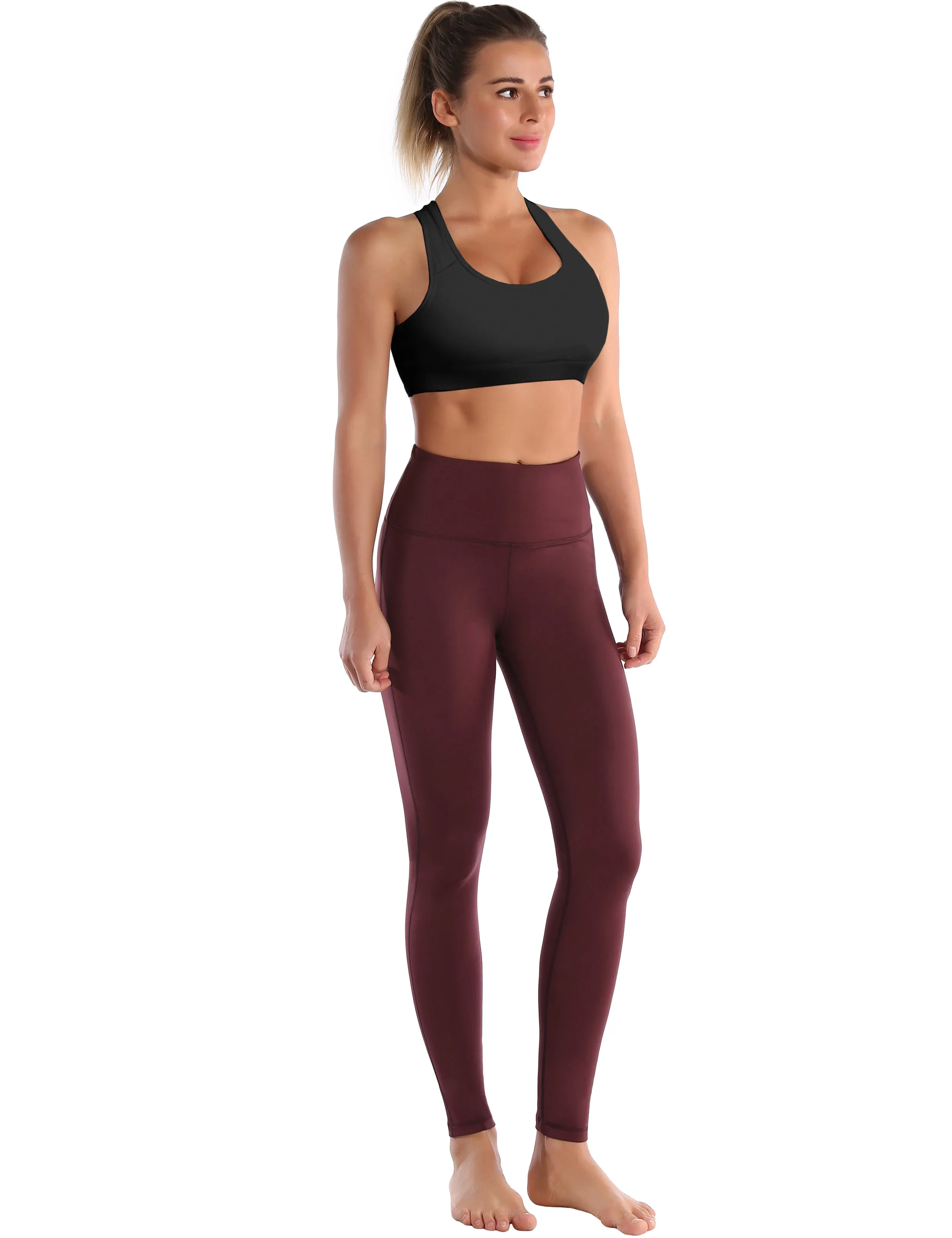 Compression Racerback Sports Bras black ins_yogastudio