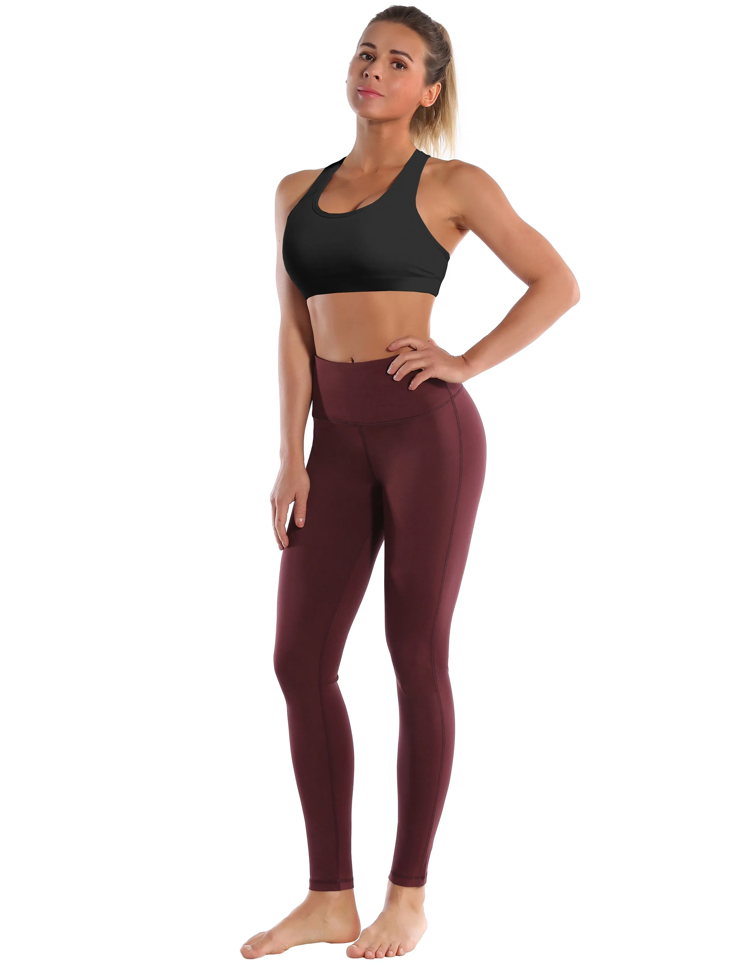 Compression Racerback Sports Bras black ins_yogastudio