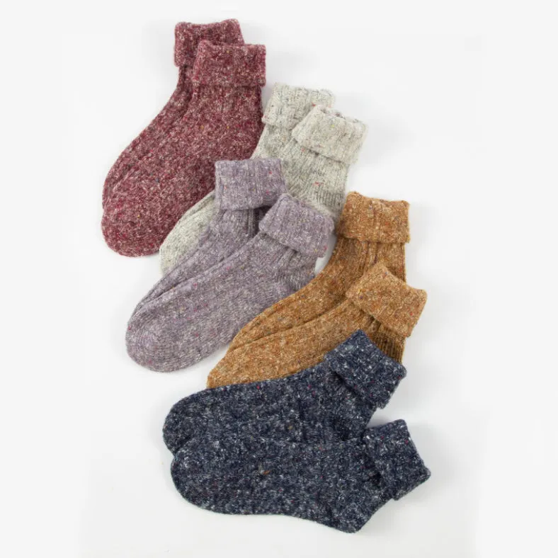 Cotton Ragg Camp Socks | Plum