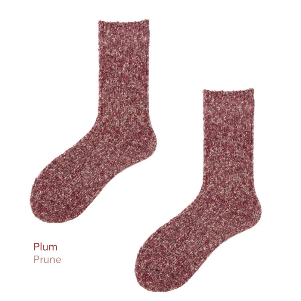 Cotton Ragg Camp Socks | Plum