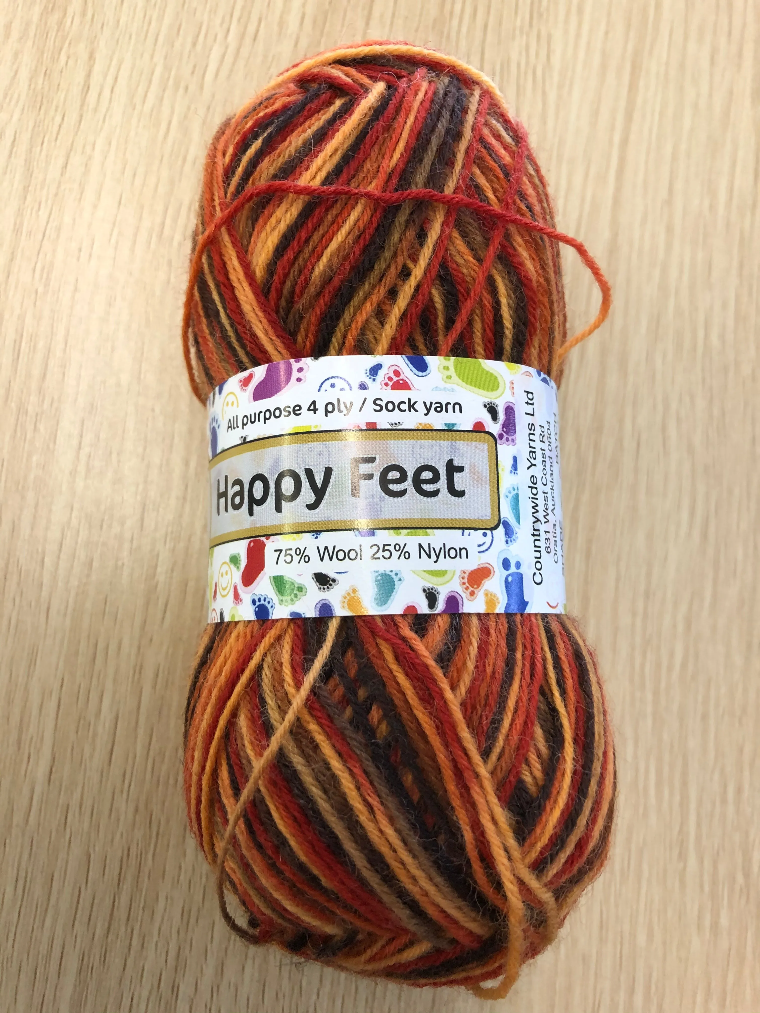 Countrywide New Zealand Happy Feet 4ply Sock Yarn