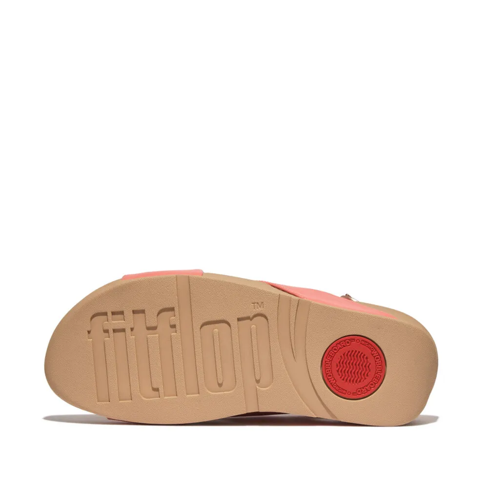 'FitFlop' Women's Lulu Cross/Back Sandal - Rosy Coral