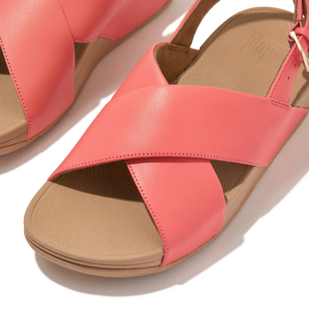 'FitFlop' Women's Lulu Cross/Back Sandal - Rosy Coral