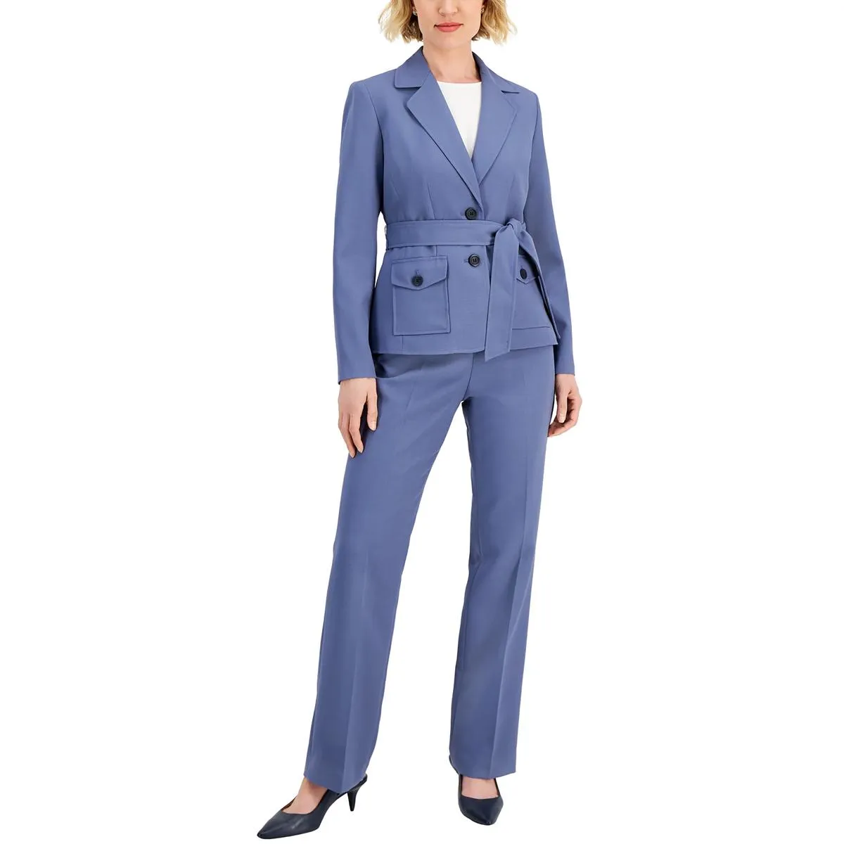 Le Suit Womens Textured 2PC Pant Suit