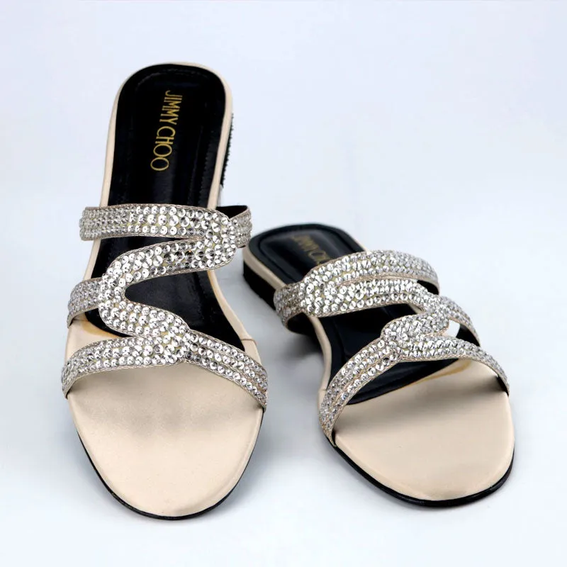 Luxury Stones Embellishment High-End Fancy Flats for Women