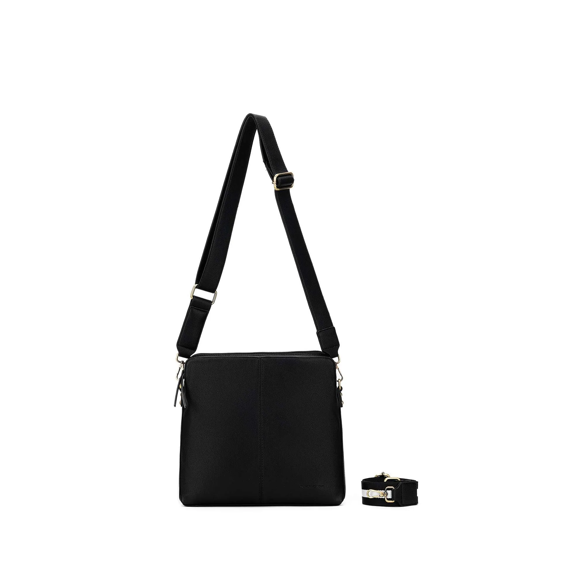 Paige Black Crossbody Bag