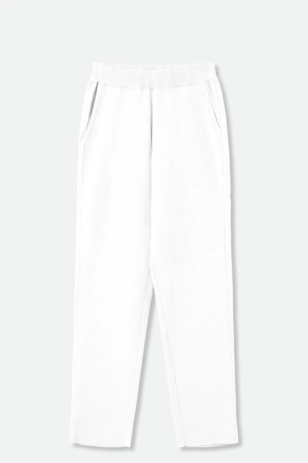 PAIGE PANT IN DOUBLE KNIT HEATHERED PIMA COTTON