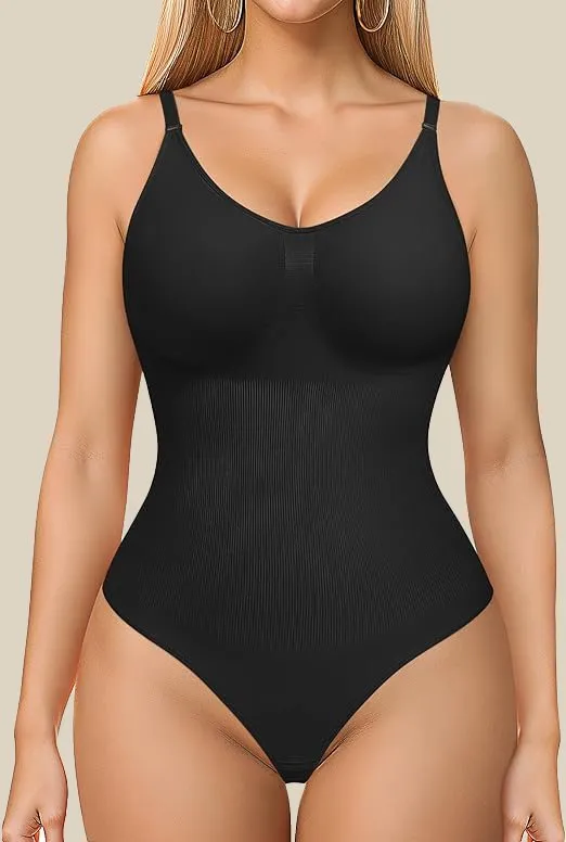 Snatched Ribbed Bodysuit Bodyshaper