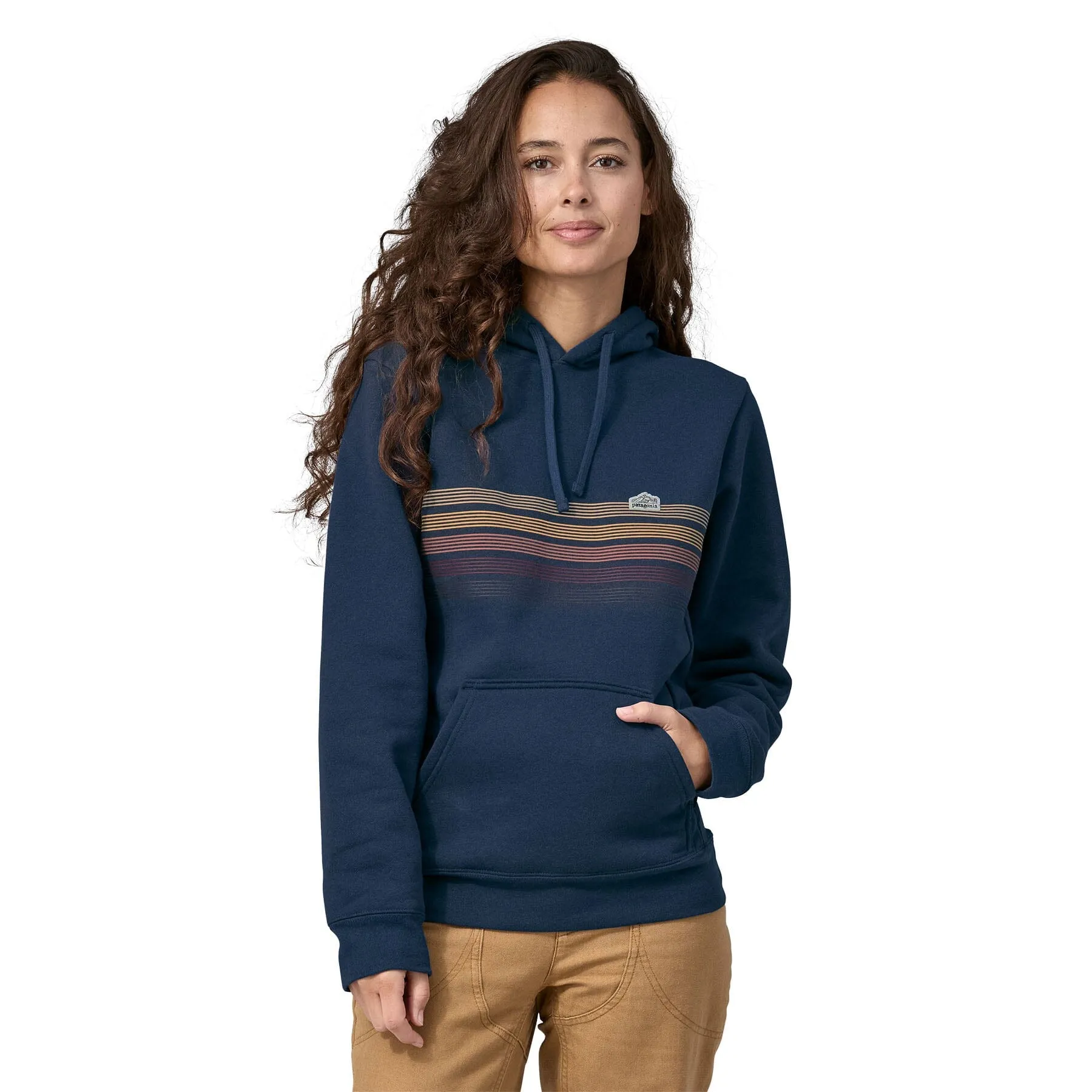 Unisex Line Logo Ridge Stripe Uprisal Hoody - Recycled Polyester & Recycled Cotton