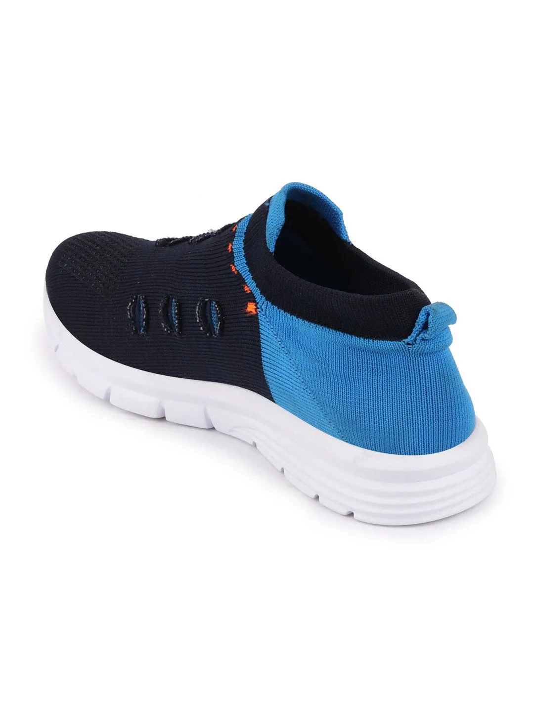 Women Blue Sports Slip-On Walking Shoes