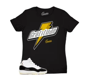 Womens Gratitude 11 Shirt - Bolt - Black