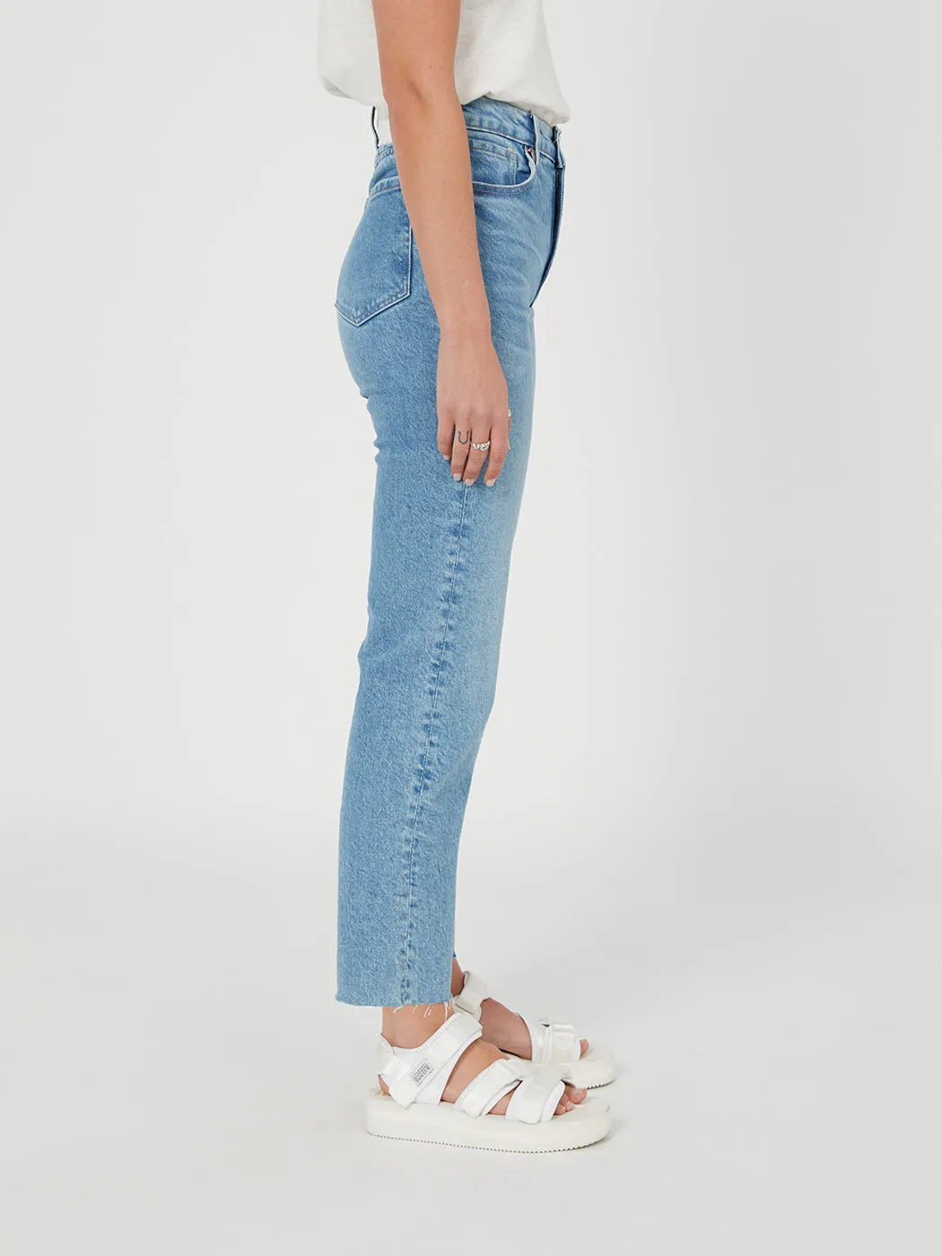 Zoe High Rise Straight Jean - Sunday